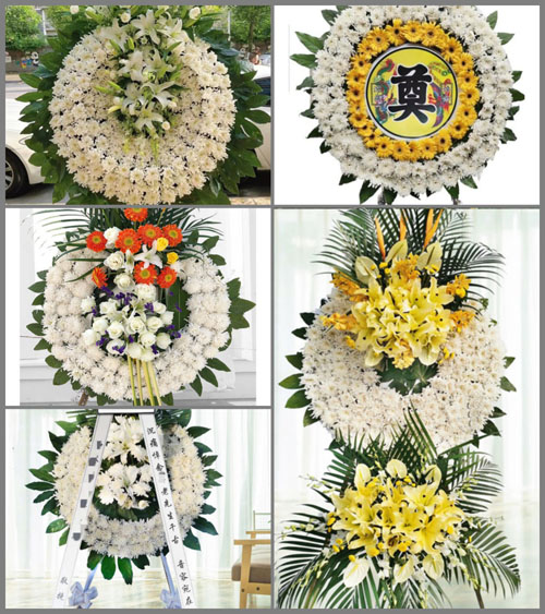 山东济宁金乡县肖云镇赵院村花圈速递